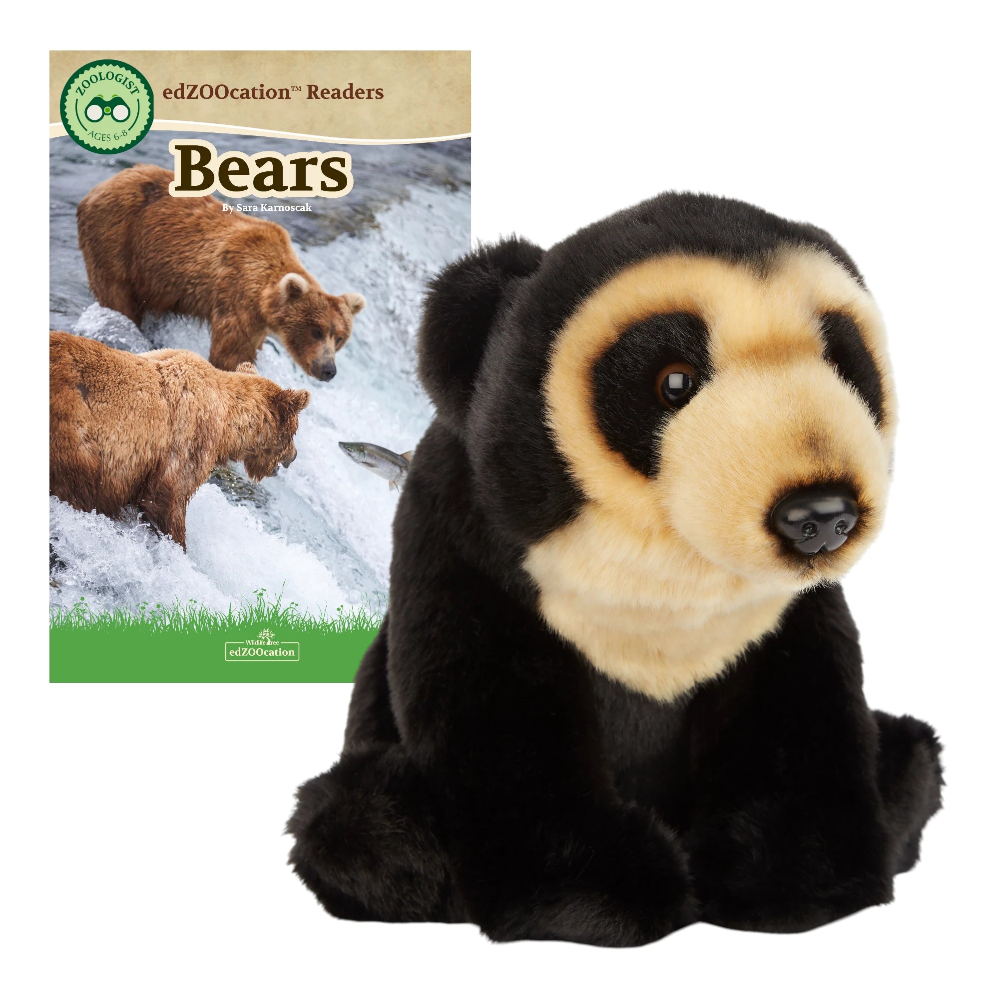 11” Plush + Zoologist Reader Book: Andean Bear (Ages 6–8