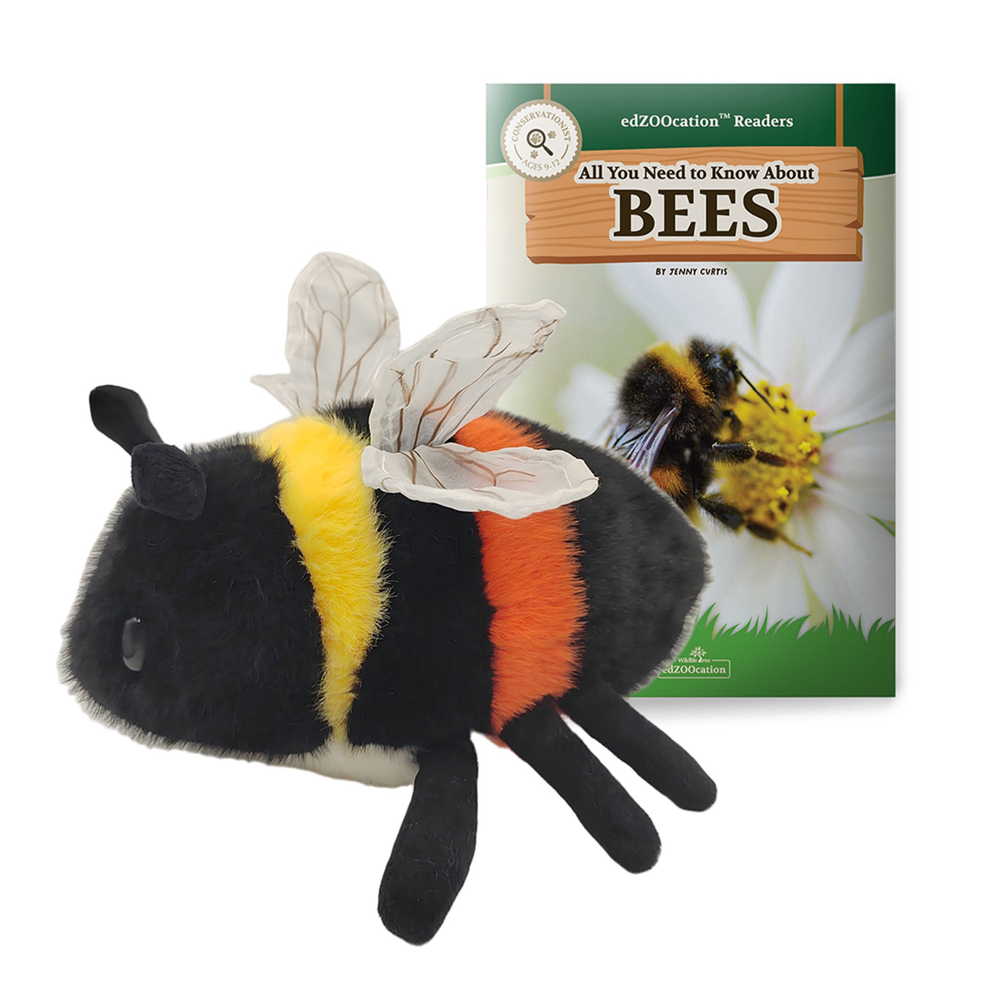 ぬいぐるみ Bee Bee Plush + Reader Book Bundle — Conservationist | edZOOcation