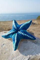 9 Inch Blue Stuffed Starfish Seastar Floppy Plush Animal Sea Life Ocean Collection
