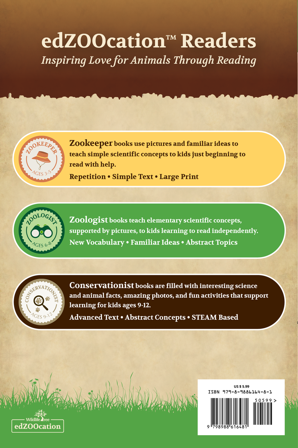 Bears Wildlife Tree edZOOcation™ Readers Book (Level 2) - Paperback