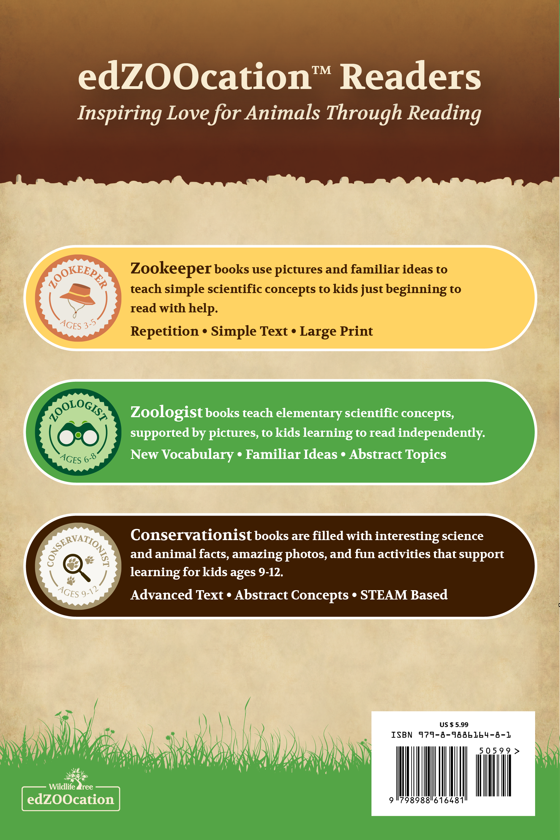 Bears Wildlife Tree edZOOcation™ Readers Book (Level 2) - Paperback