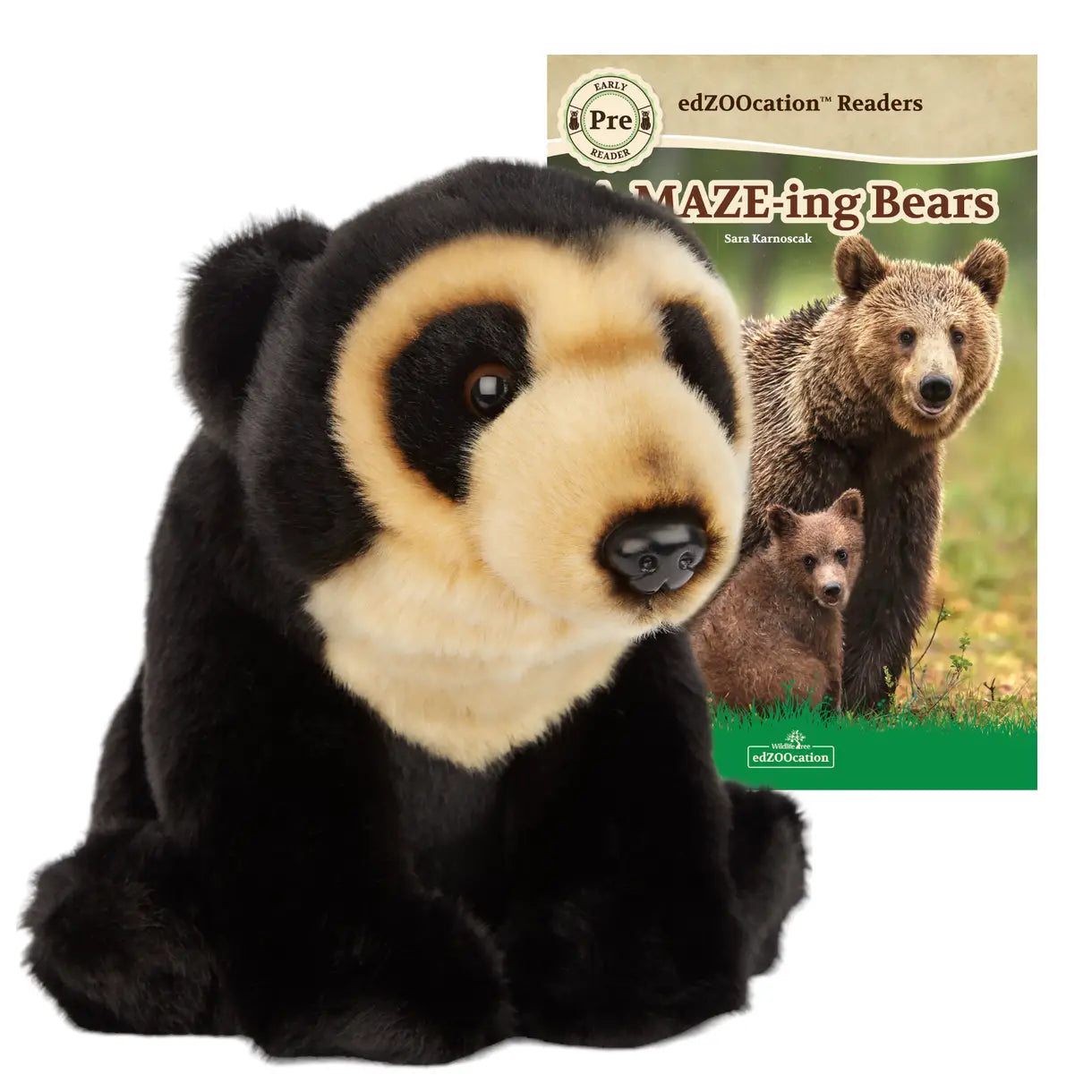 11” Plush + Zookeeper Reader Book: Andean Bear (Ages 3–5)
