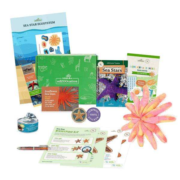 Sea Star Stuffed Animal edZOOcation Conservationist Box (Age 9-12)