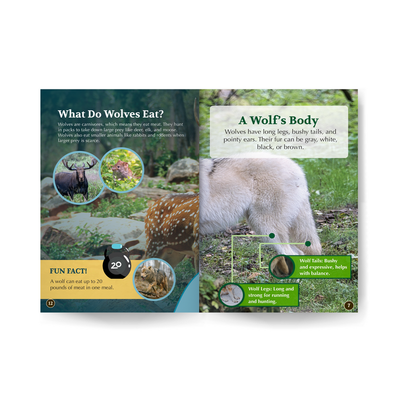 Wolves Conservation Book All You Need to Know About Wolves edZOOcation Conservationist Book - P