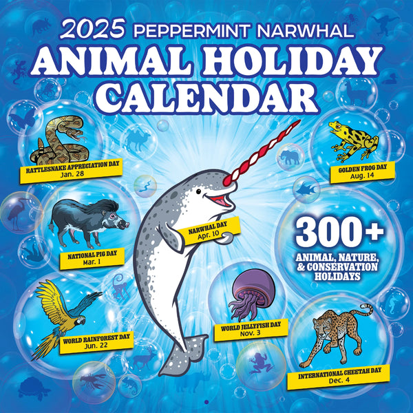 2025 Animal Holiday Wall Calendar