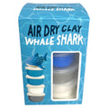 Box of air dry clay whale shark set with blue and white design