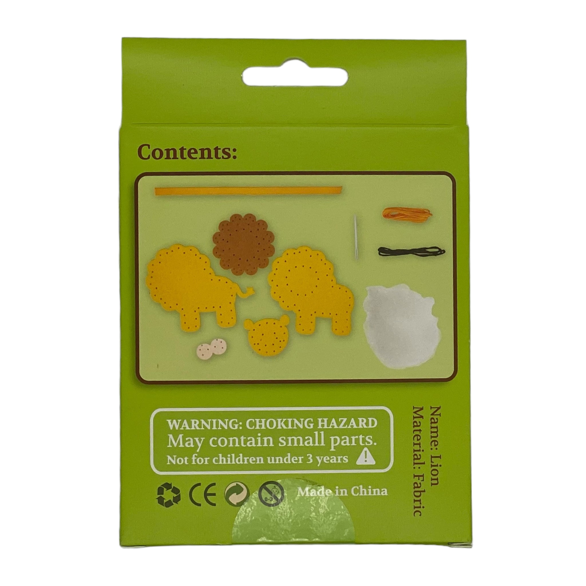 DIY Felt Lion Sewing Kit
