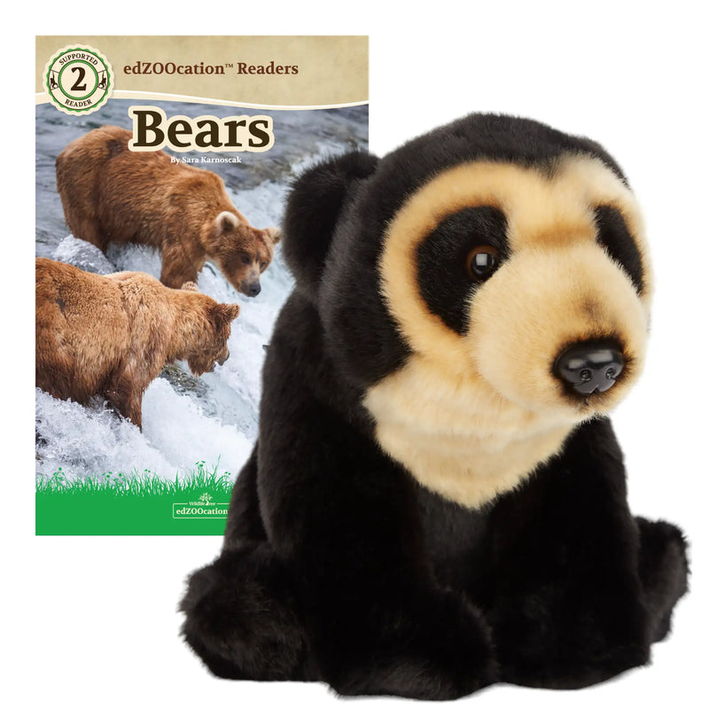 11” Plush + Zoologist Reader Book: Andean Bear (Ages 6–8)