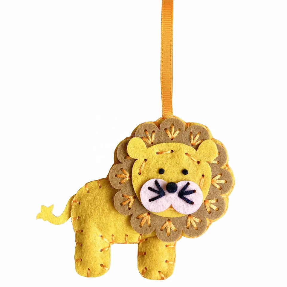 DIY Felt Lion Sewing Kit