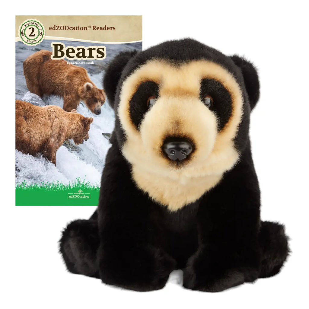 11” Plush + Zoologist Reader Book: Andean Bear (Ages 6–8)