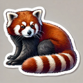 Decal Sticker: Red Panda