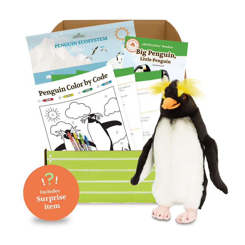 Penguin Stuffed Animal edZOOcation™ Zookeeper Box (Ages 3-5)