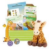 Giraffe Stuffed Animal edZOOcation Zookeeper Box (Ages 3-5)