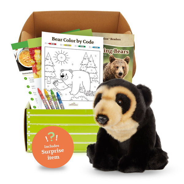 Bear Stuffed Animal edZOOcation™ Zookeeper Box (Ages 3-5)