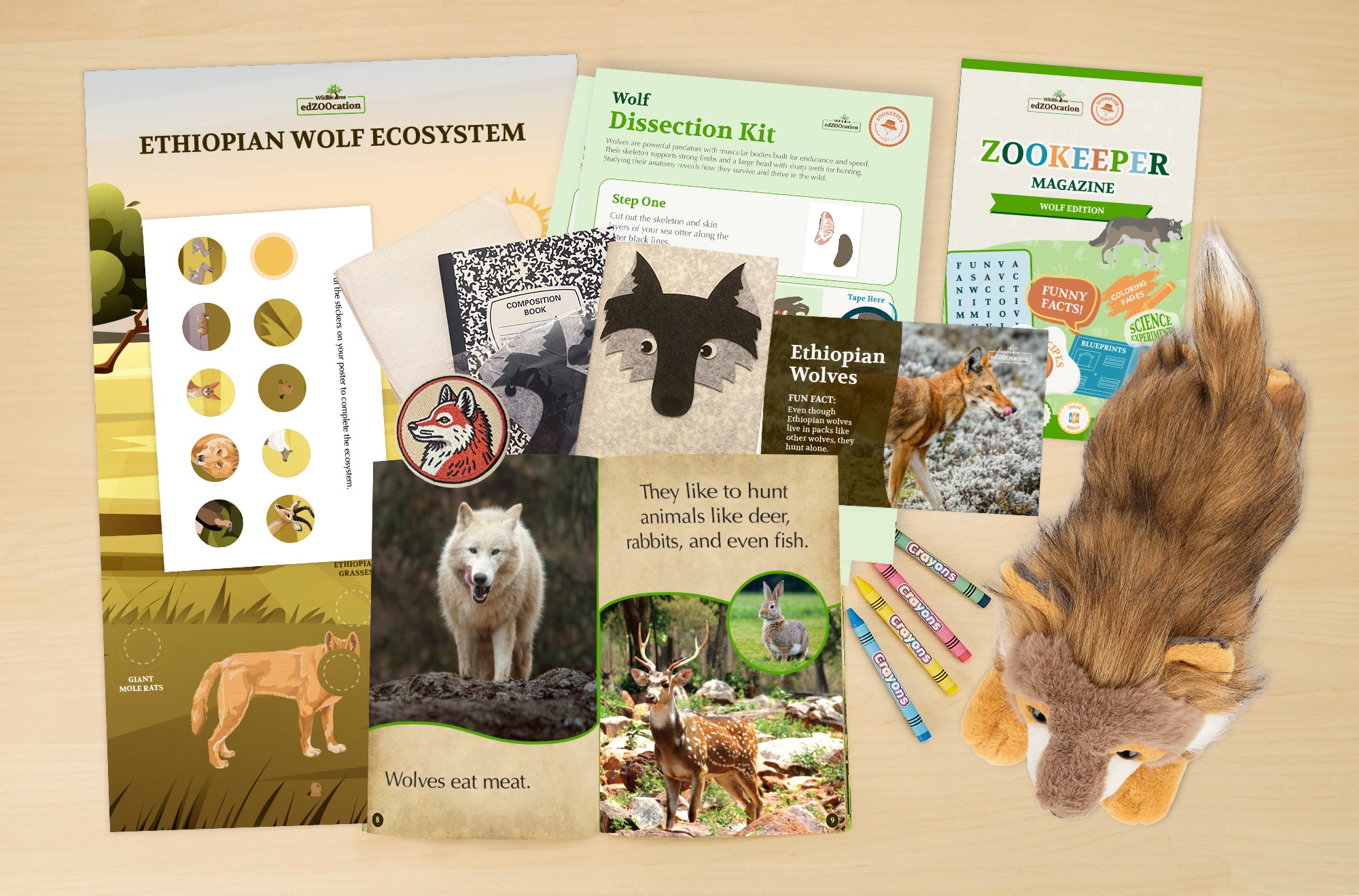 Wolf Zookeeper Box (Ages 3-5)