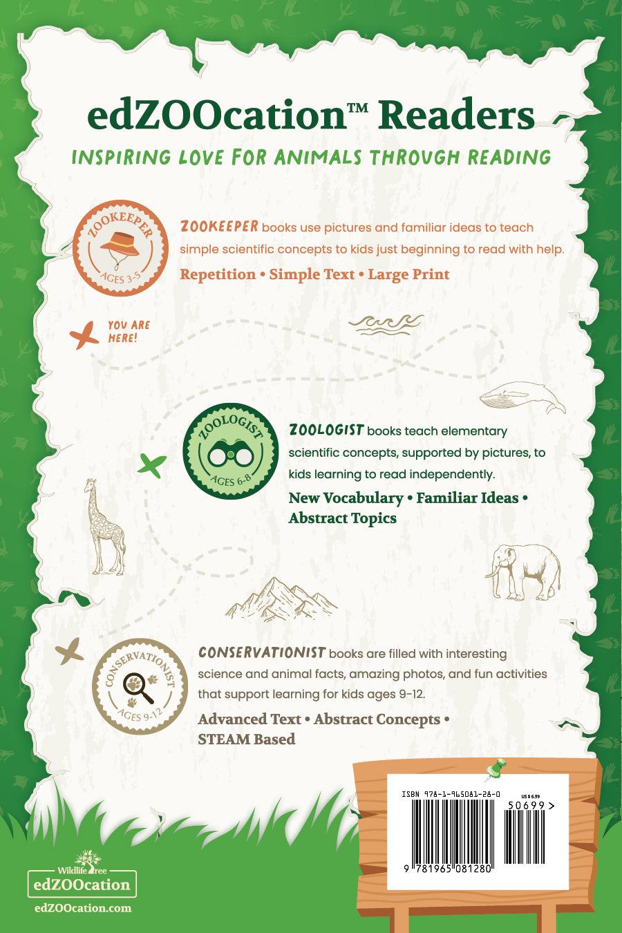 Elephants edZOOcation Zookeeper Book - Paperback