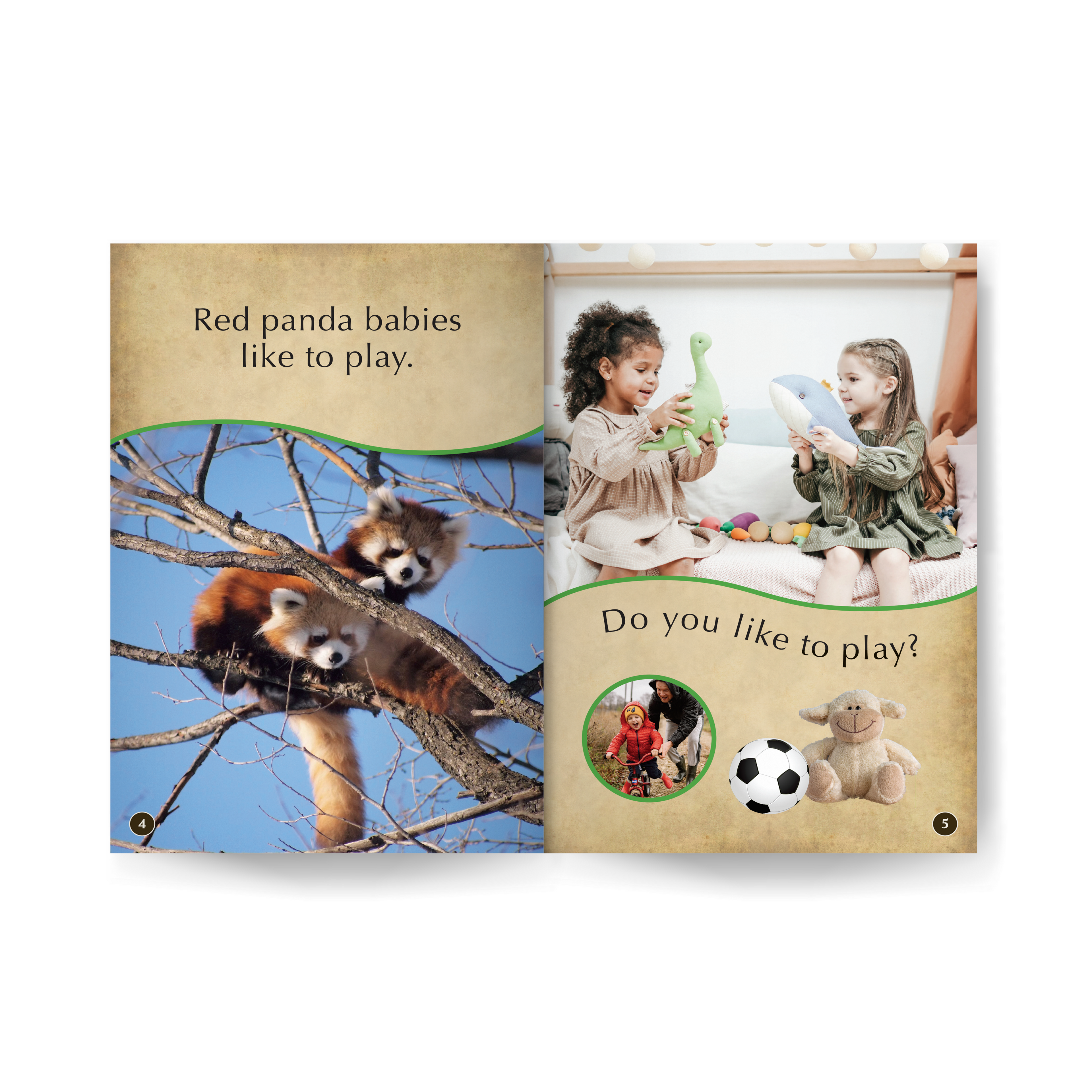 Red Panda Babies Wildlife Tree edZOOcation™ Readers Book (Pre-Reader)- Paperback