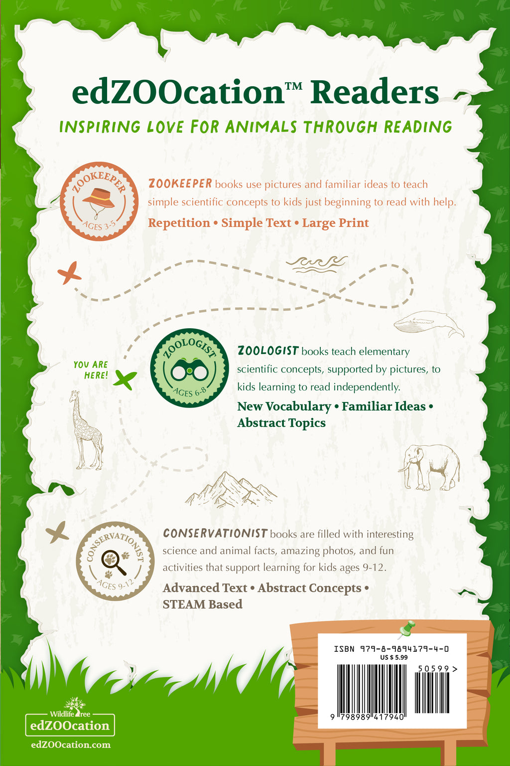 Komodo Dragons & Other Lizards Wildlife Tree edZOOcation™ Readers Book (Level 2) - Paperback