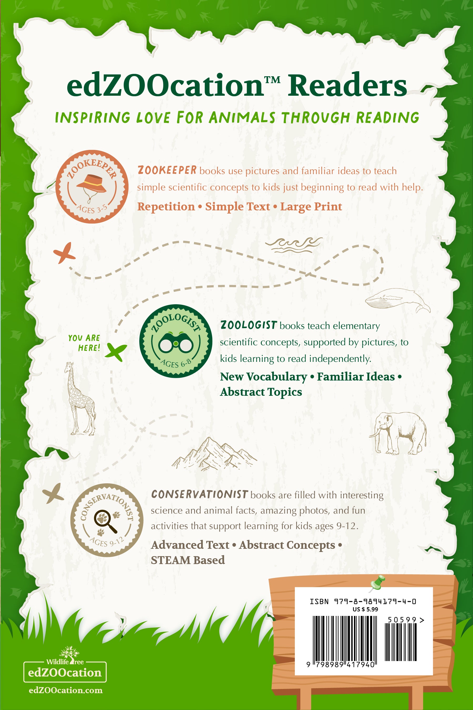 Komodo Dragons & Other Lizards Wildlife Tree edZOOcation™ Readers Book (Level 2) - Paperback