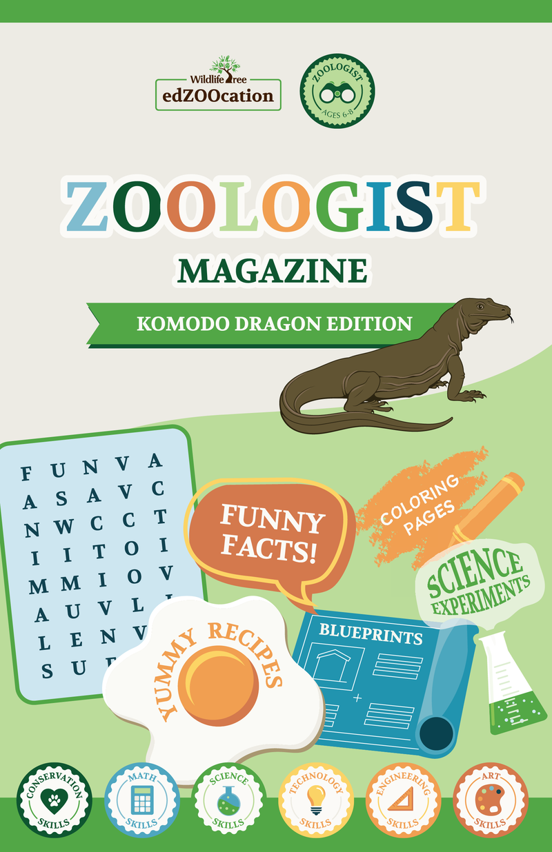 edZOOcation™ Zoologist Activity Magazine - Komodo Dragon Edition