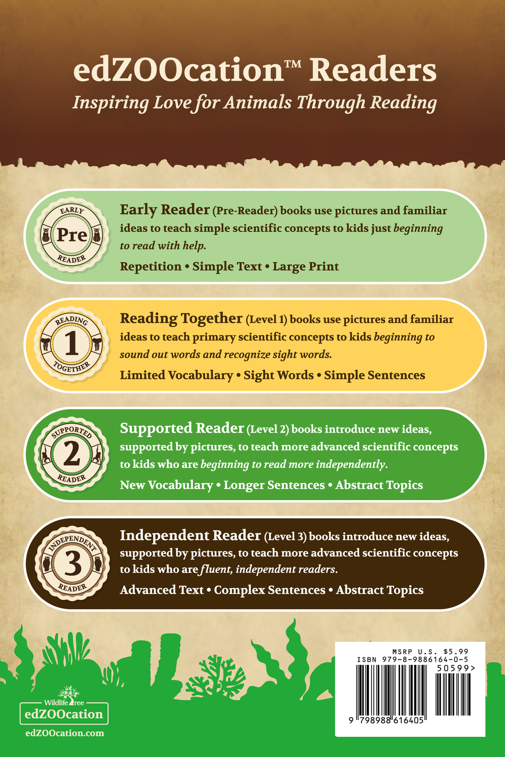 Sea Stars Wildlife Tree edZOOcation™ Readers Book (Level 1) - Paperback