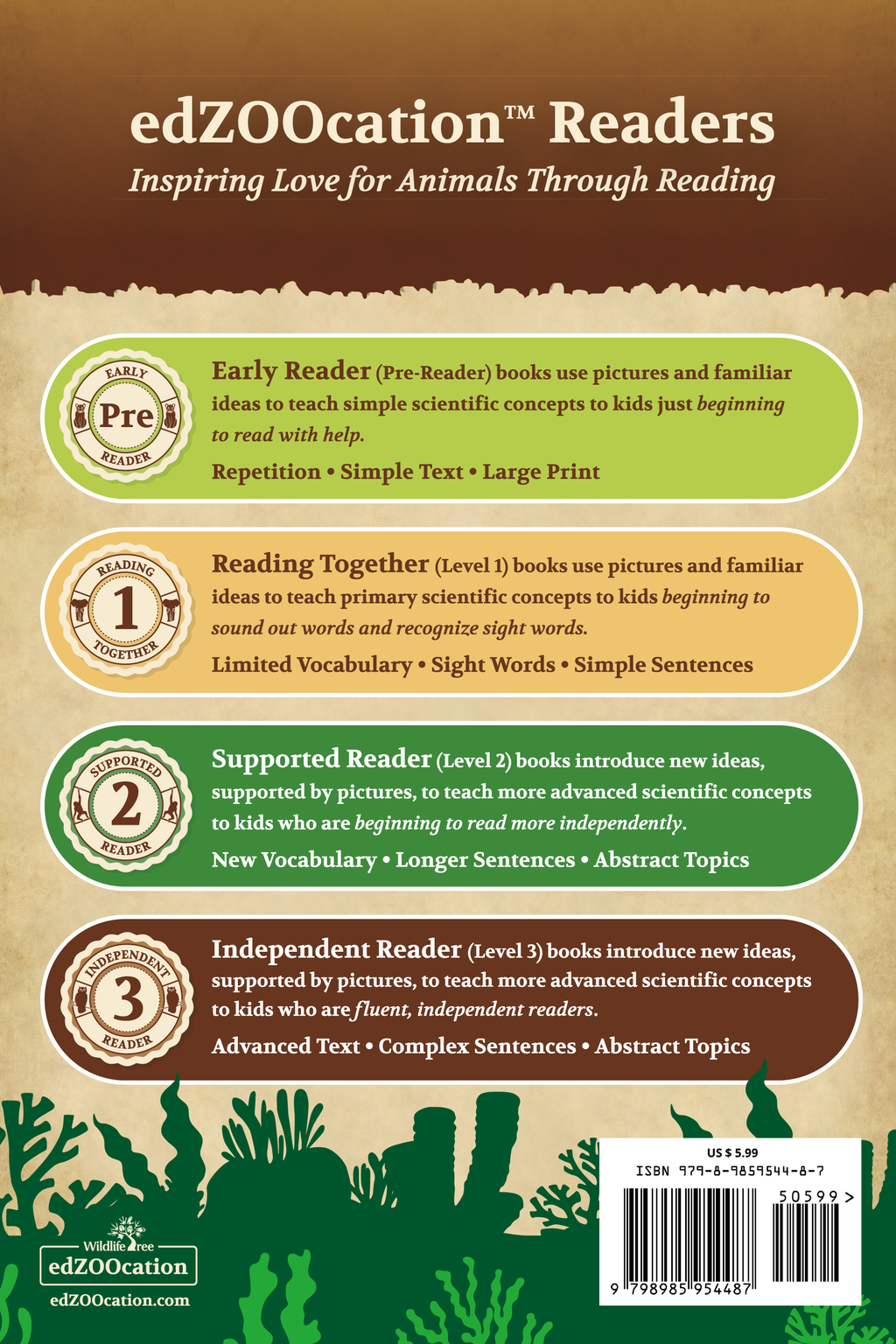 Sharks Wildlife Tree edZOOcation™ Readers Book (Level 1) - Paperback