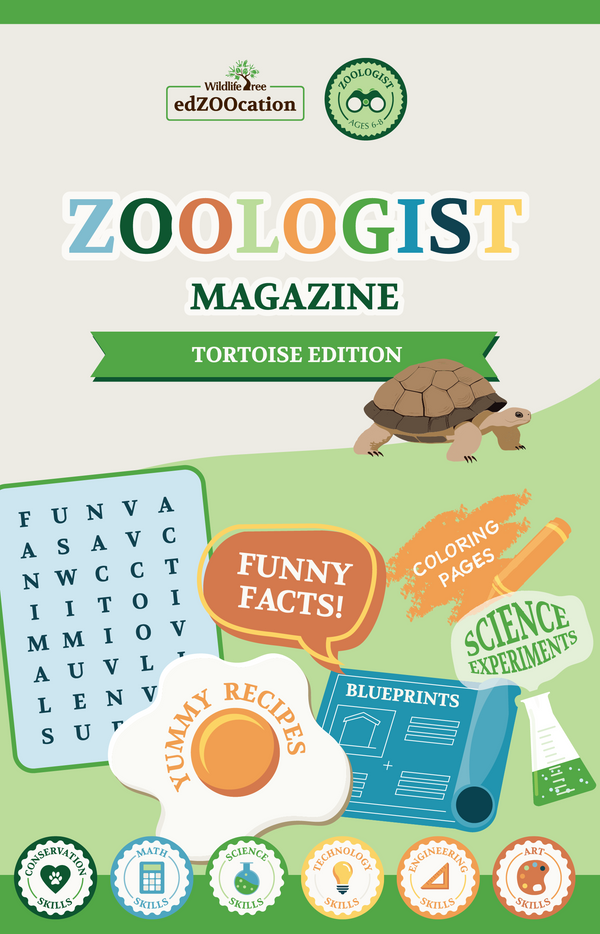 Tortoise Zoologist Edition Activity Magazine for Kids - Interactive Learning Journey
