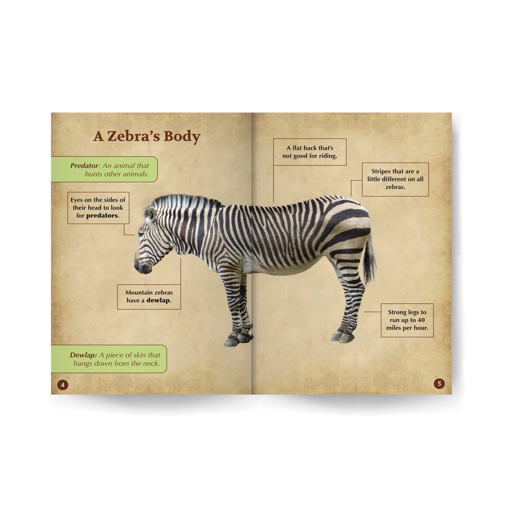Zebras Wildlife Tree edZOOcation™ Readers Book (Level 2) - Paperback