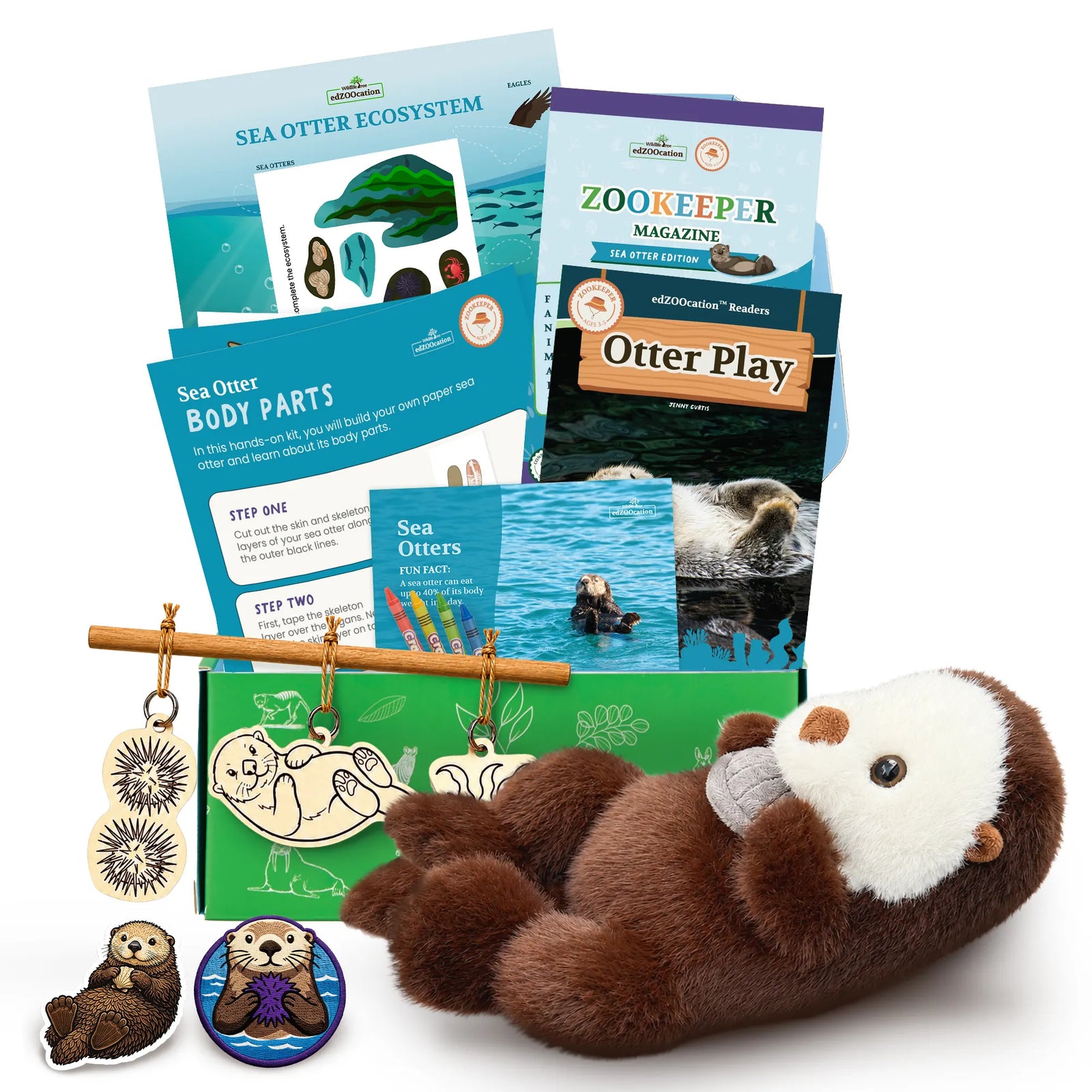 Everything inside the Zookeeper (Age 3 - 5) box