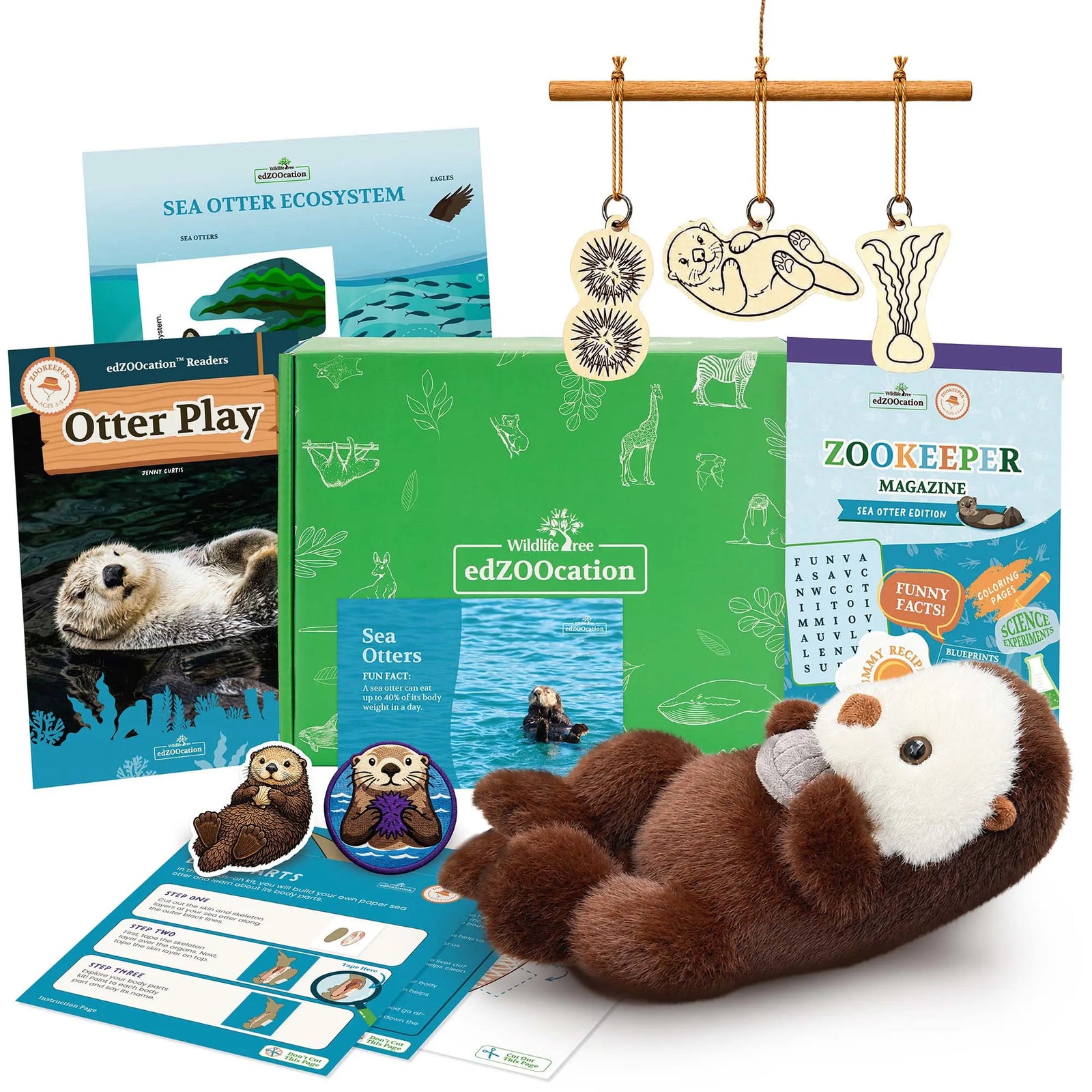 Everything inside the Zookeeper (Age 3 - 5) box