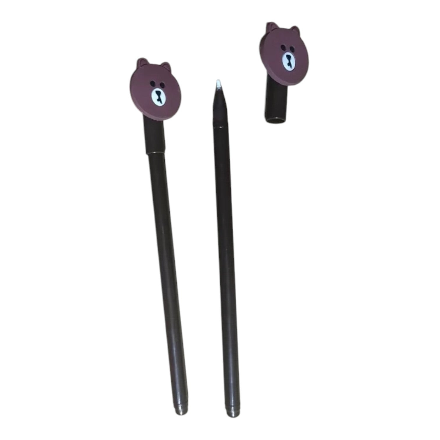 brown bear pen on white background