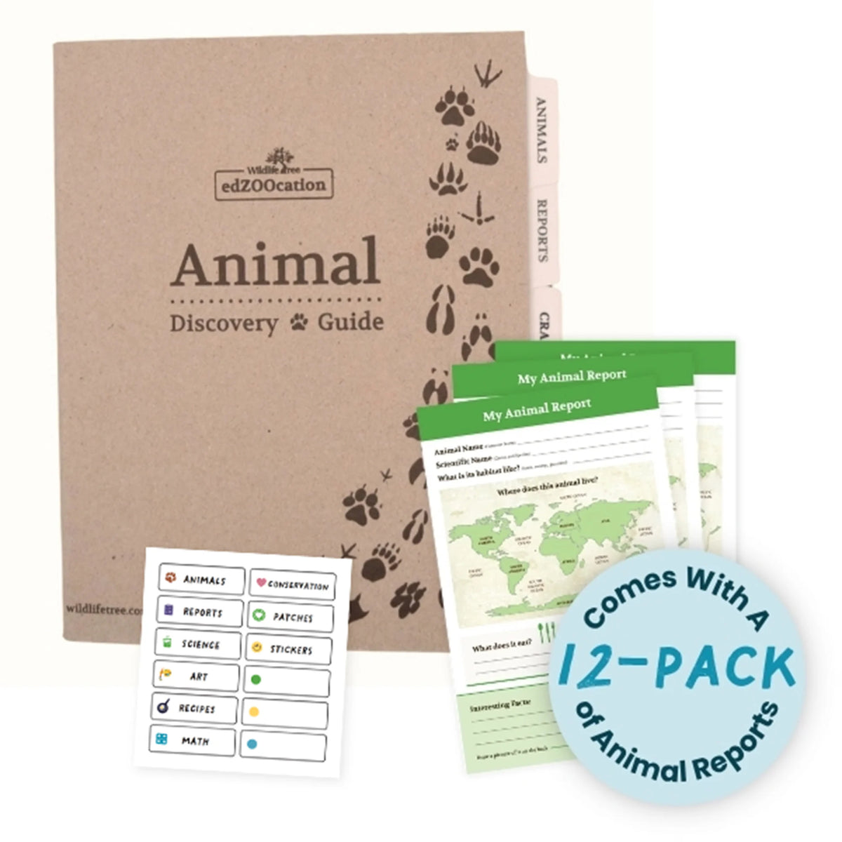 Animal Discovery Guide Binder with Animal Reports