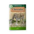 Book cover of 'Cheetahs' by edZOOcation with a cheetah illustration on a white background