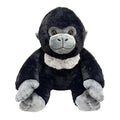 Plush toy gorilla on a white background