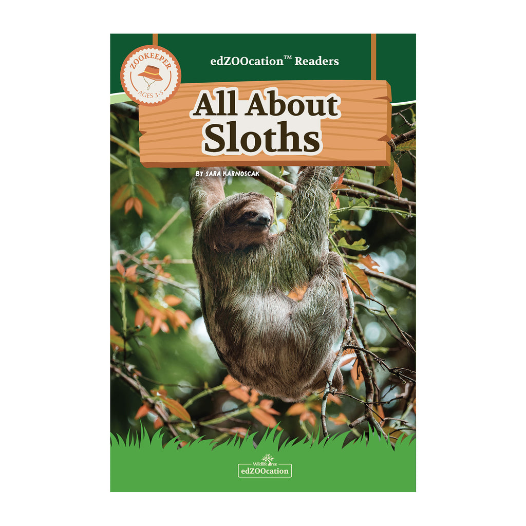 12” Plush + Zookeeper Reader Book: Sloth (Ages 3–5)