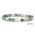 Multicolored beaded bracelet with a white koala charm on a white background, featuring the brand 'fahlo'.