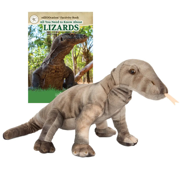 12” Plush + Conservationist Reader Book: Komodo Dragon (Ages 9–12)