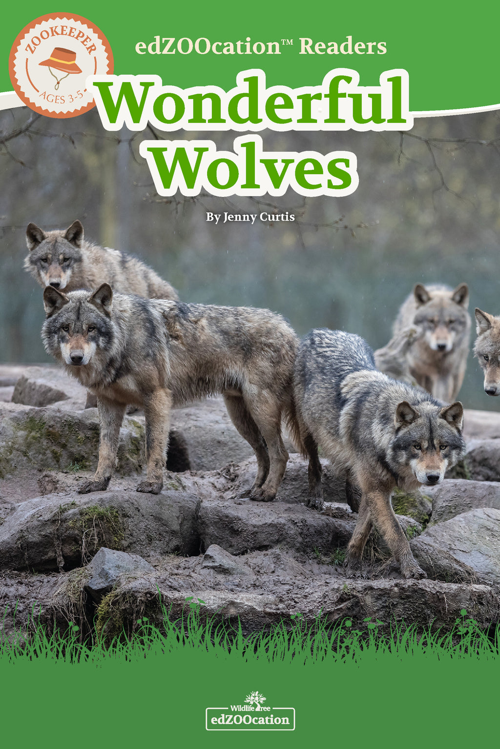 Educational book on wolves
