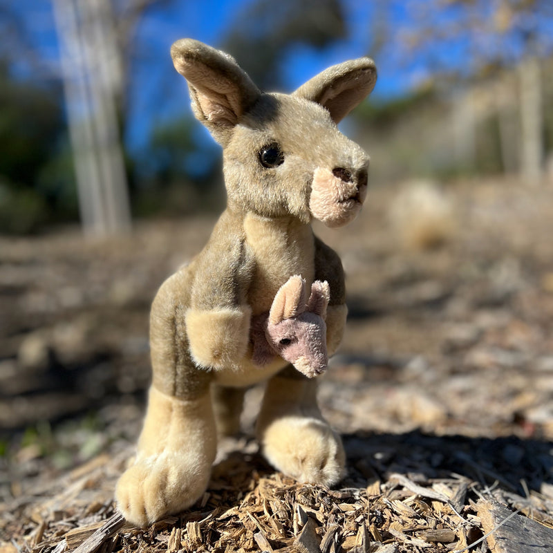 11" Stuffed Standing Kangaroo