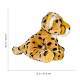 12" Stuffed Cheetah Dimensions