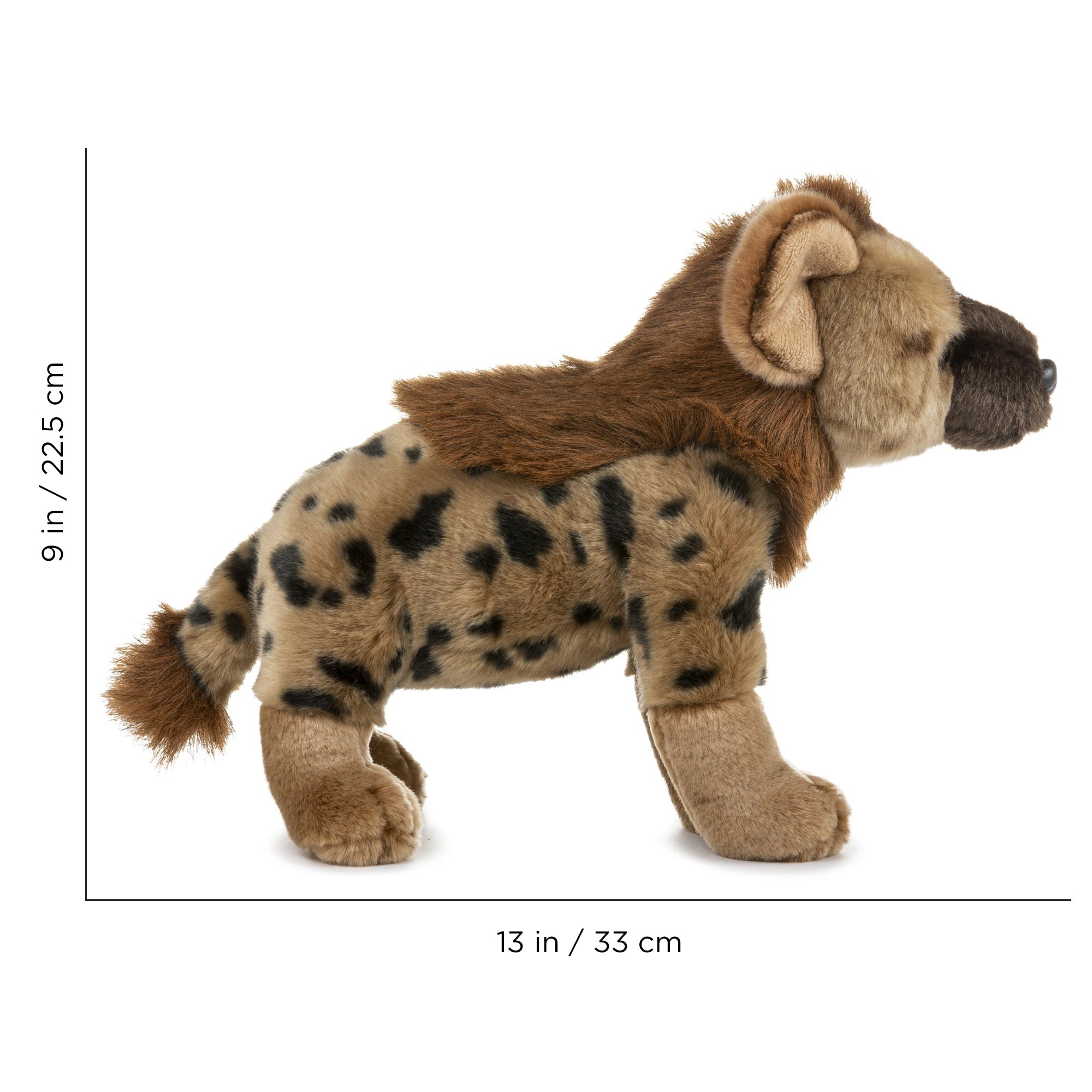 11" Plush Hyena Stuffed Animal Standing – edZOOcation