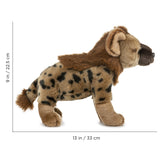 12 Inch Standing Stuffed Hyena Plush Animal Kingdom Collection