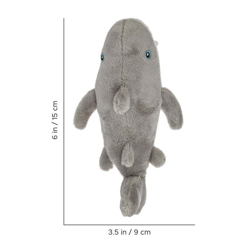 4 Inch Mini Stuffed Great White Shark Dimensions