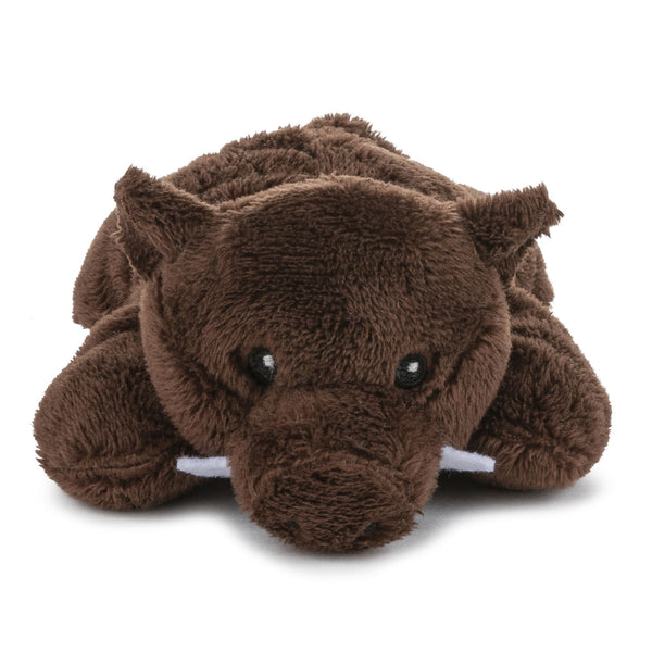 Single Wild Boar Mini 4 Inch Small Stuffed Zoo Animal Toy, Woodland Forest Party Favor for Kids