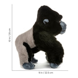 10 Inch Standing Stuffed Gorilla Plush Animal Kingdom Collection