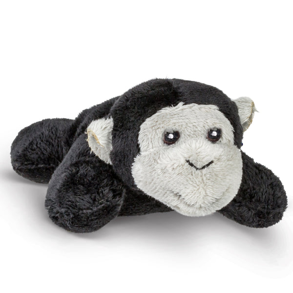 Single Gorilla Mini 4” Small Stuffed Animal, Zoo Animal Toy, Jungle Safari Party Favor for Kids