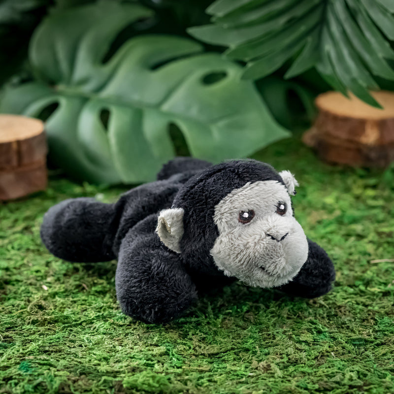 Bulk 12 Pack Gorilla Mini 4 Inch Stuffed Animals, Bundle Zoo Animal Toys, Jungle Safari Party Favors