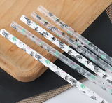 Zebra Print Reusable Straws, 5-Pack