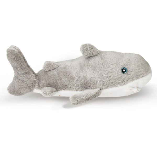 Single Great White Shark Mini 4” Small Stuffed Animal, Ocean Animal Toy, Sea Party Favor for Kids