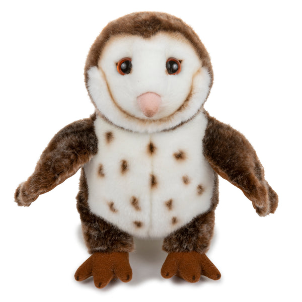 12 Inch Stuffed Barn Owl Plush Animal Kingdom Collection